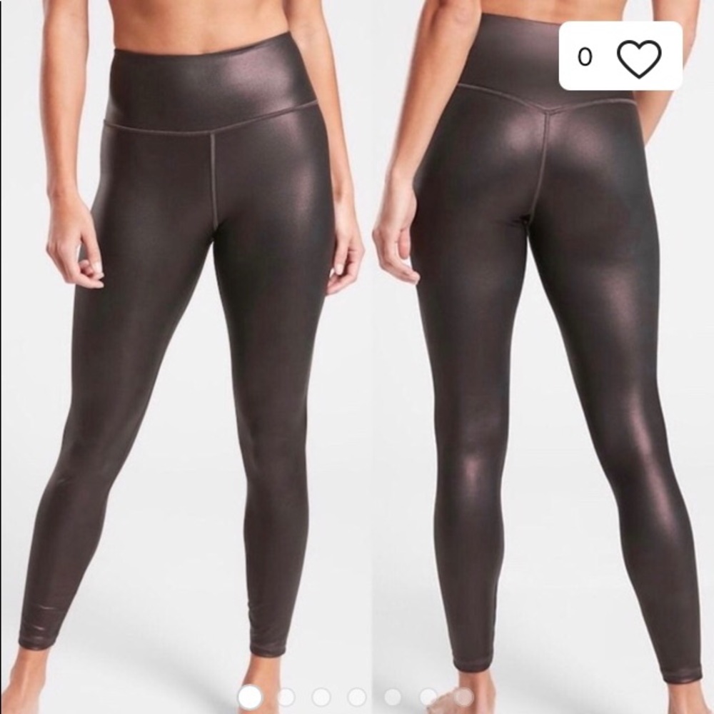 Athleta Elation High Rise Shimmer Leggings